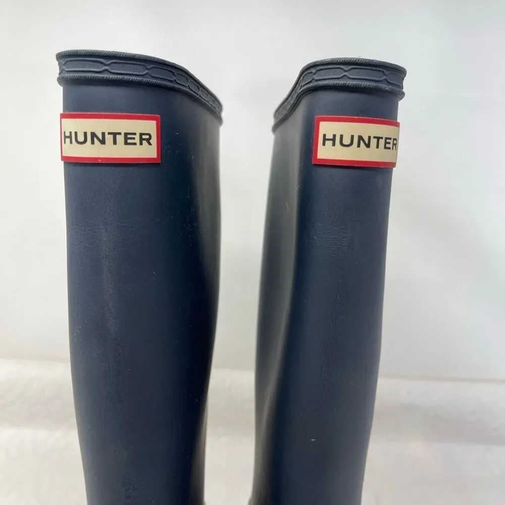 Hunter Boots Classic Tall Original US size 5 Dusty Blue Color Kids